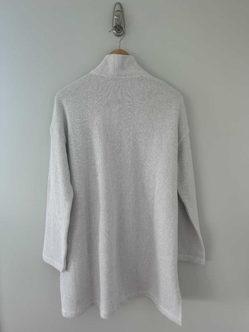 NWT Eileen Fisher Shawl Collar Cardigan in Soft White Sz M - Picture 2 of 5